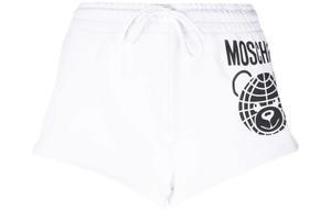 Moschino Повседневные шорты женские белые средней длины