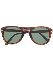 Persol солнцезащитные очки черепаховой расцветки, коричневый