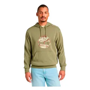 Толстовка с графическим изображением домика у озера и логотипом Timberland Tree Logo Lake House, зеленый