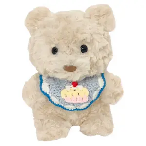 Медвежонок, милый исцеляющий маленький утонченный пушистый одетый плюшевый мишка, высота 20 см KUKADI