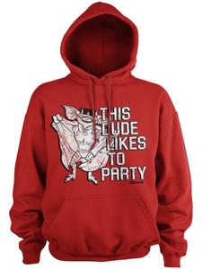 Толстовка с капюшоном Этот парень любит вечеринки красного цвета Gremlins