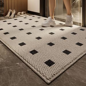 Katifia Ковер 100х120 см Katifeiya High-End Modern Light Luxury Wuer для прихожей, U Cloud Ink Square - Off-White