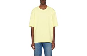 AMIPARIS Футболка с рукавом дроп-шиoulder унисекс кремово-желтая