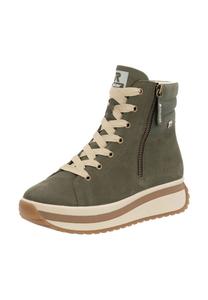 Ботильоны из гладкой кожи Rieker, зеленый