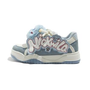 BEIER Износостойкие и легкие женские лоу-топы для скейтбординга - бежево-голубые, голубые Chubby, цвет Beige Blue, Blue Chubby