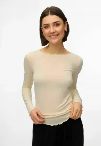 Топ с длинными рукавами awglesha Vero Moda, Bone White