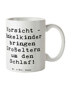 Кружка для внуков с надписью на белом фоне Mr. & Mrs. Panda