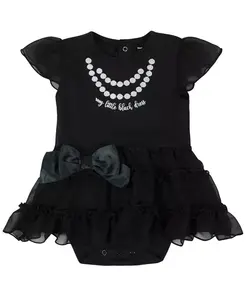 Платье "Little Black Dress" для девочек с пачкой и декоративным бантом Gerber, черный