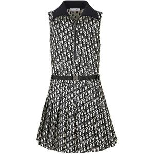 Христианское плиссированное короткое платье Dior, черный