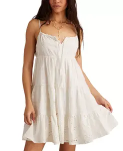 Женское мини-платье из хлопковой смеси в стиле пэчворк Lucky Brand, белый