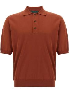 Рубашка-поло из хлопка Zanone, коричневый