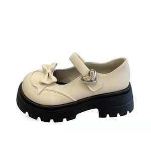 Туфли Мэри Джейн на массивном каблуке для женщин MXGM, Ecru