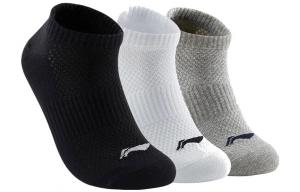 Лининг Носки Щиколотка Унисекс 3 пары Черный Белый Серый