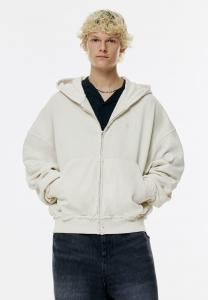 Толстовка PULL&BEAR Zip-up sweatshirt, White