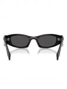 Солнцезащитные очки с геометрической оправой Prada, черный