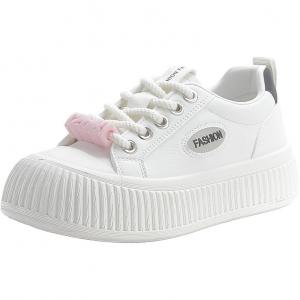 Низкие кроссовки для детей и подростков с амортизаторами, противоударными и износостойкими подошвами Marcolor, белый