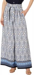 Женские широкие брюки Tommy Hilfiger с узором пейсли, Ivory Multi