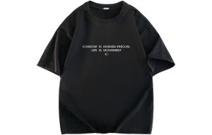 Футболка унисекс FREO3N, черный и туманно-голубой