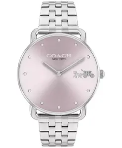 Женские наручные часы Elliot из нержавеющей стали с серебристым покрытием, 36 мм COACH