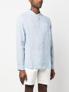 Льняная рубашка с длинными рукавами Woolrich, синий