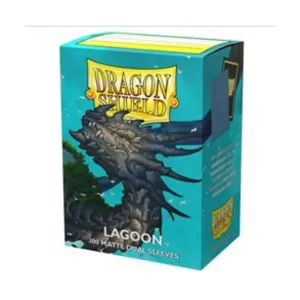 Стандартные рукава — матовая двойная лагуна (10 упаковок по 100 шт.), Dragon Shield - Card Sleeves - Standard Matte Dual