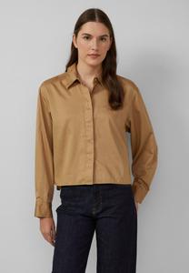 Блуза s.Oliver VERKÜRZTE MIT VERDECKTER KNOPFLEISTE, Sandstein/Beige