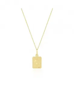 Золотое ожерелье с лунным ярлычком, 14-каратное золото The Lovery, gold