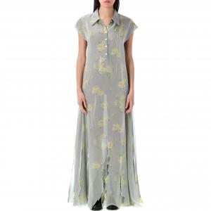 Женское платье с коротким рукавом разноцветное Acne Studios, мультиколор