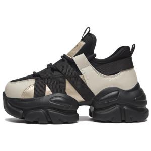 Кроссовки AGSDON Chunky Sneakers Women's Low-top, черный