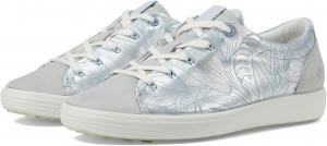 Кроссовки ECCO Soft 7 Floral, цвет Pure Silver/Concrete
