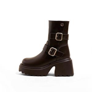 Женские ботинки Martin A poinsettia princess, Coffee