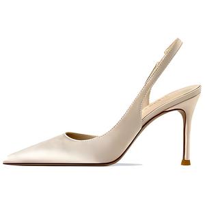 Туфли на тонком каблуке 8 см, женские, шампанского цвета Lan Miao, Champagne