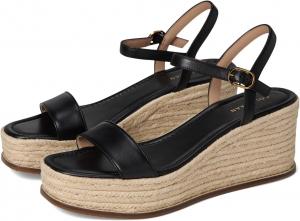 Сандалии Cole Haan Cloudfeel Keeton Espadrille Flatforms, цвет Black Leather