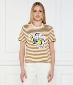 Футболка лимонная Regular fit Desigual, желтый