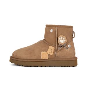 Ботинки зимние UGG женские Classic Mini, коричневый