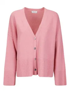 Кардиган с V-образным вырезом на пуговицах Be You, розовый
