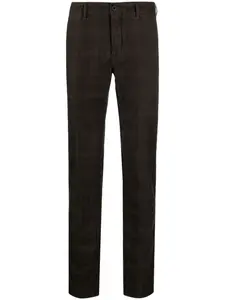 Прямые брюки в клетку Incotex, коричневый