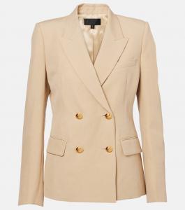 Веда льняной и шелковый блейзер Nili Lotan, хаки