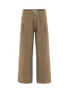 Dandalo Wide leg Pleat-Front Pants в цвете Mocha