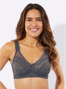 Бюстгальтер Relief без косточек, цвет антрацитовый Sieh an!