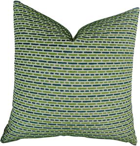 Thomas Collection Декоративная подушка Emerald Navy Stripe Emerald Navy Stripe