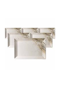 Набор тарелок Ritzenhoff & Breker Arezzo, 34x23 см, 6 штук, коричневый