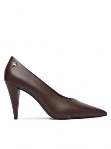 Туфли-лодочки Th Smooth Leather Pump FW0FW08960 Tommy Hilfiger, коричневый