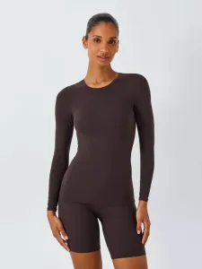 Топ John Lewis Smoothing Long Sleeve, цвет chocolate