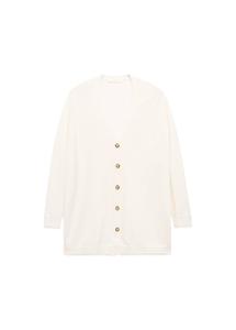 Вязаный кардиган MANGO Liliano, Wool White