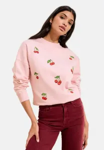 Толстовка с графическим принтом Friends Like These, Pink Cherry Embroidered