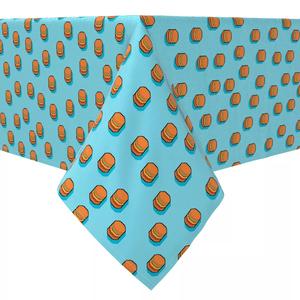 Квадратная скатерть, 100% хлопок, 60x60 дюймов Pixel Burgers