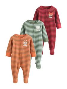 Пижама Next, мятный/оранжевый/красный