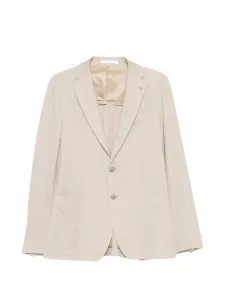 Фактурный пиджак на двух пуговицах Tagliatore, бежевый