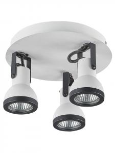 Beliani Потолочные светильники BARO в бело-черном цвете - (Ш) 21 x (В) 12 x (Д) 21 см